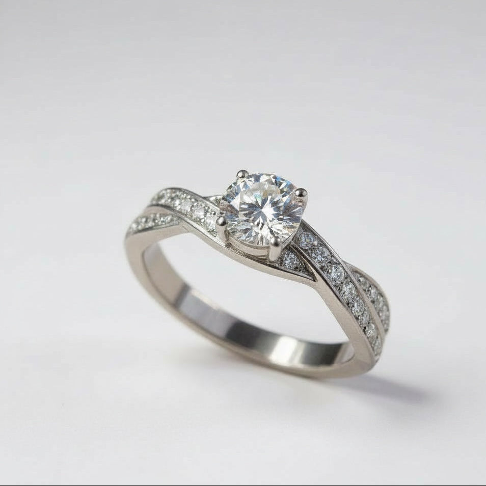 Harmony ring med centerdiamant- 16050D72