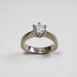 Solitaire diamant ring i 14kt hvidguld m. 0,70ct diamant- 16013D70