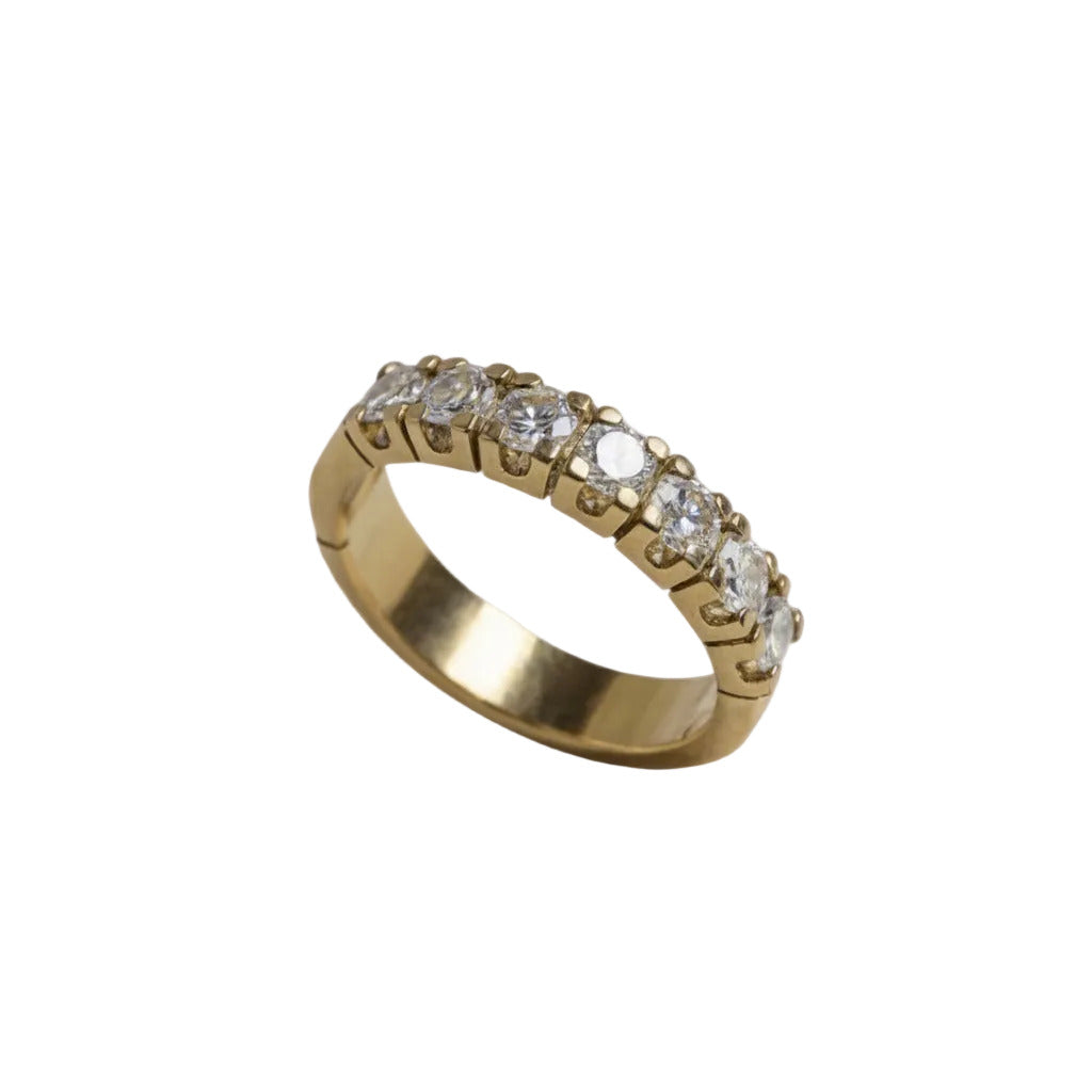 Alliancering i 14kt rødguld m.0,70ct brillanter - 15107D70