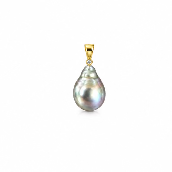 Perlevedhæng 14kt tahiti - 25TH1015