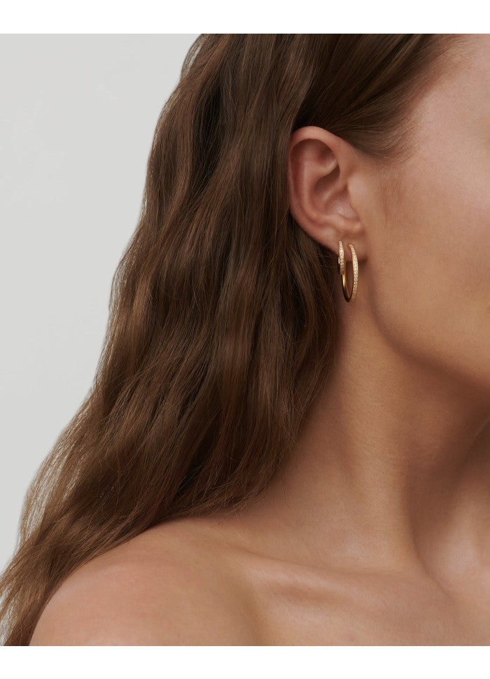Julie Sandlau Infinity Hoop små øreringe - HPS48GD