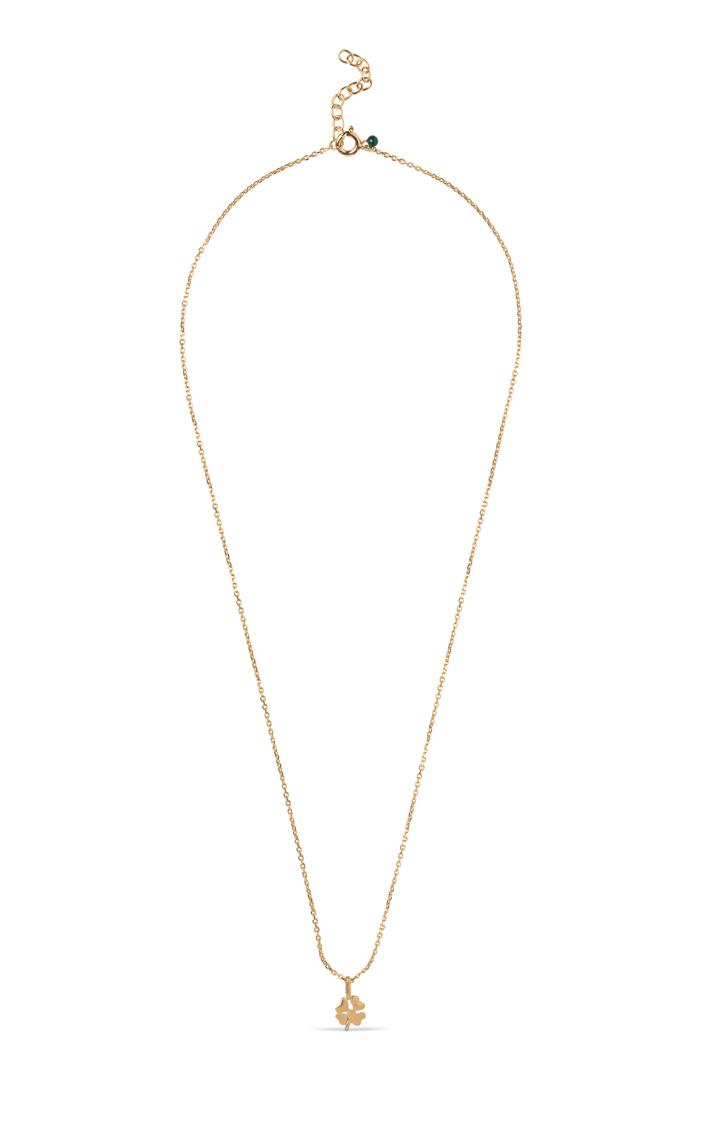 Enamel Firkløver halskæde - N138GM