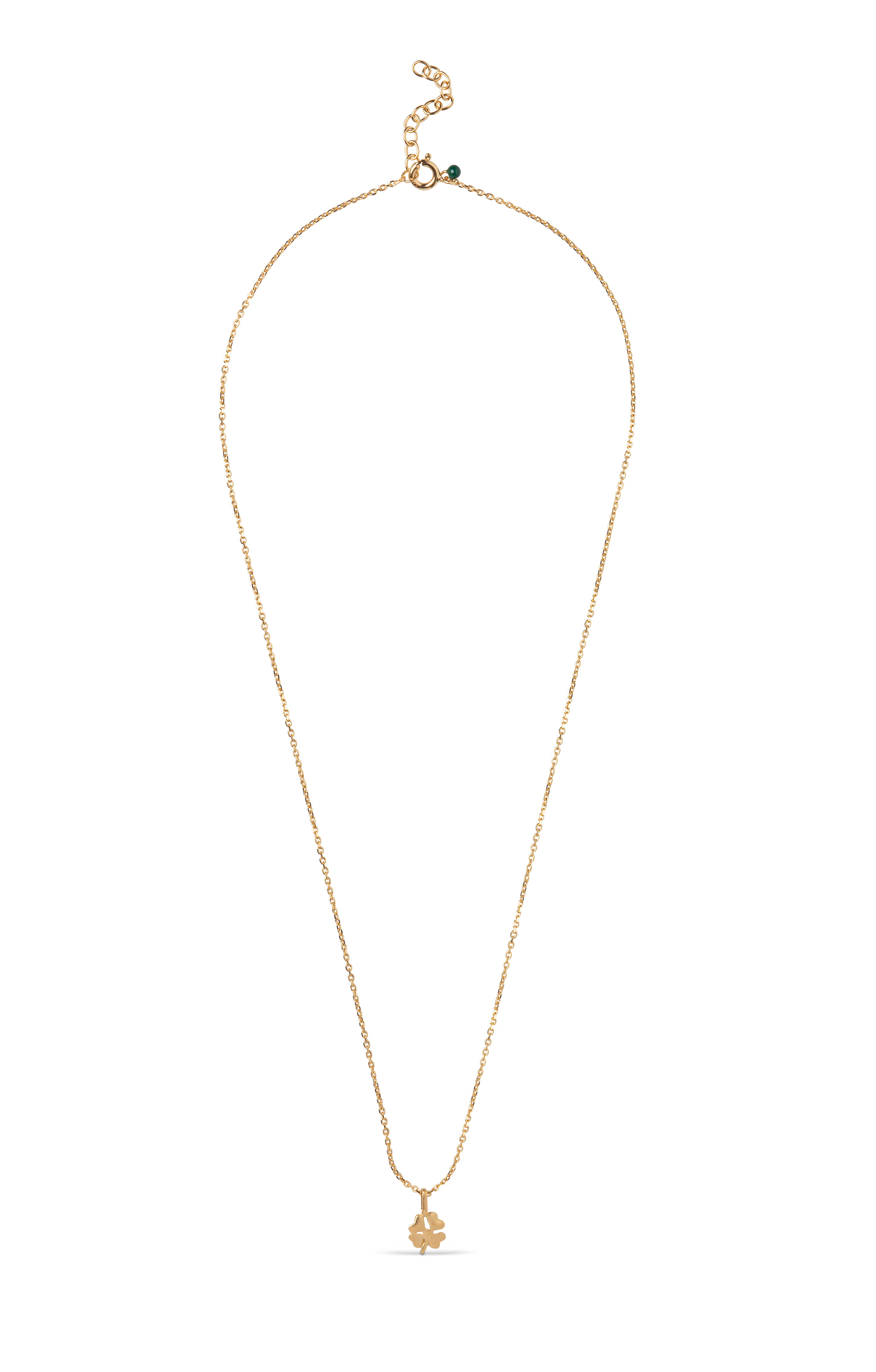 Enamel Firkløver halskæde - N138GM