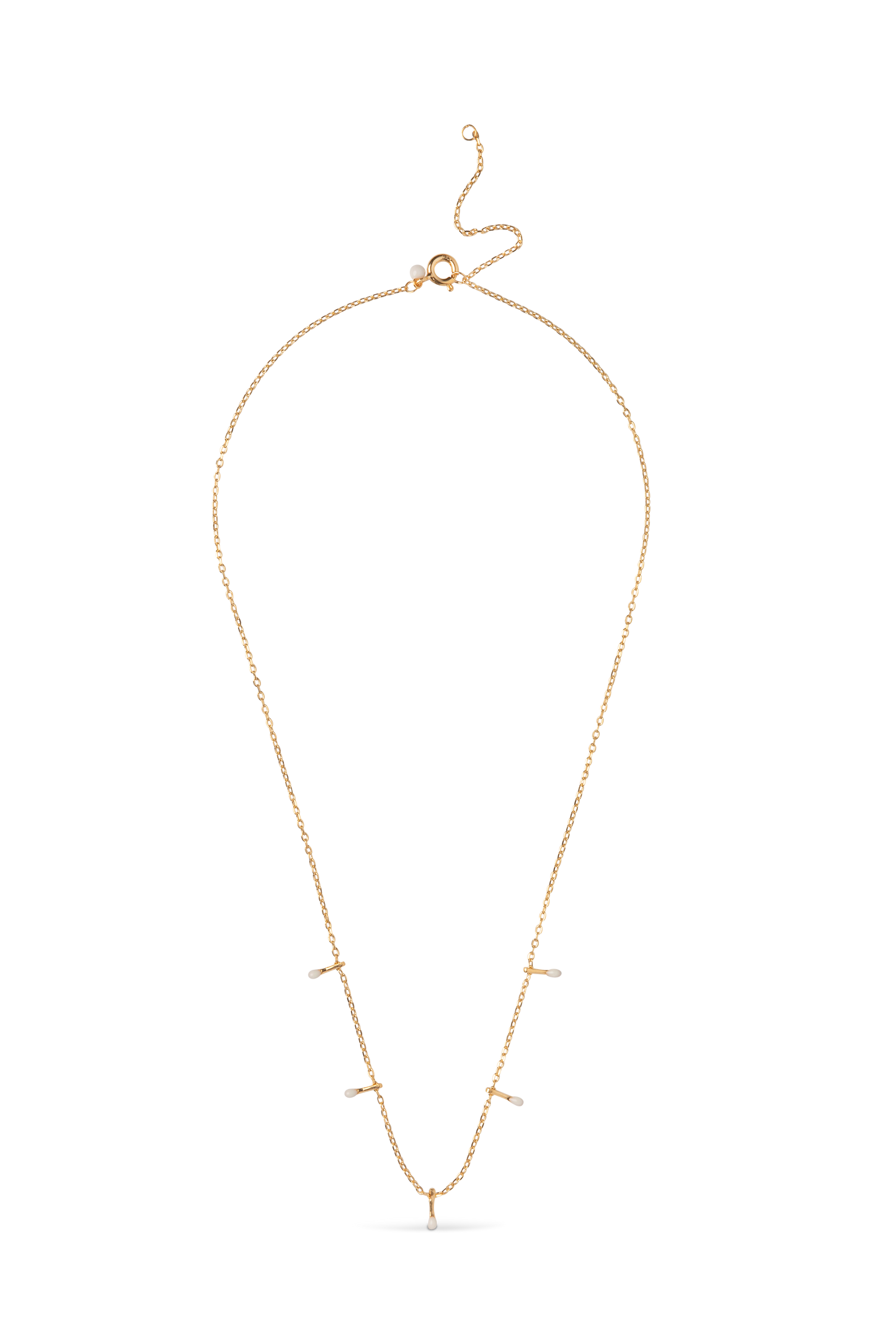 Enamel Lola drop halskæde - N139G