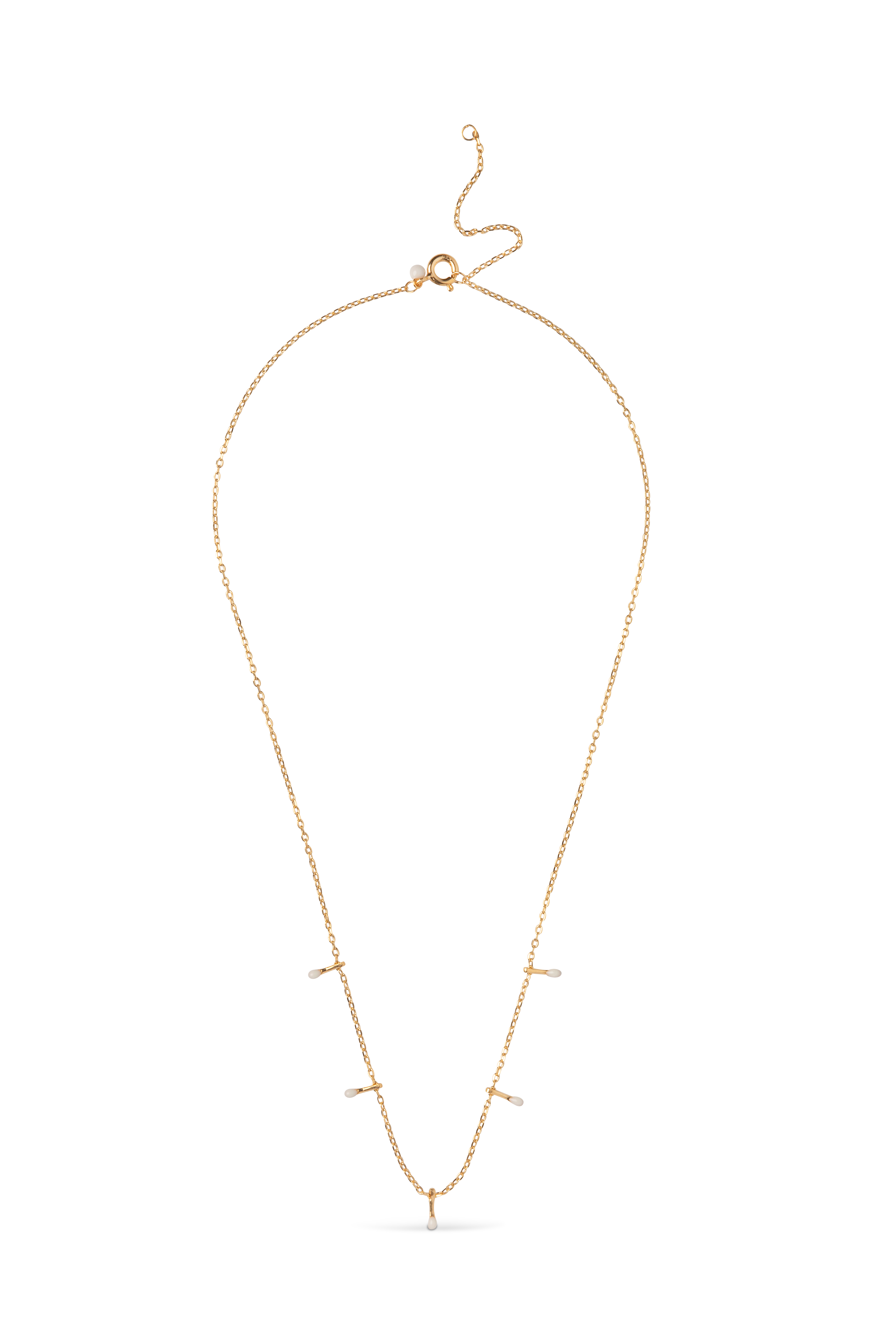 Enamel Lola drop halskæde - N139G