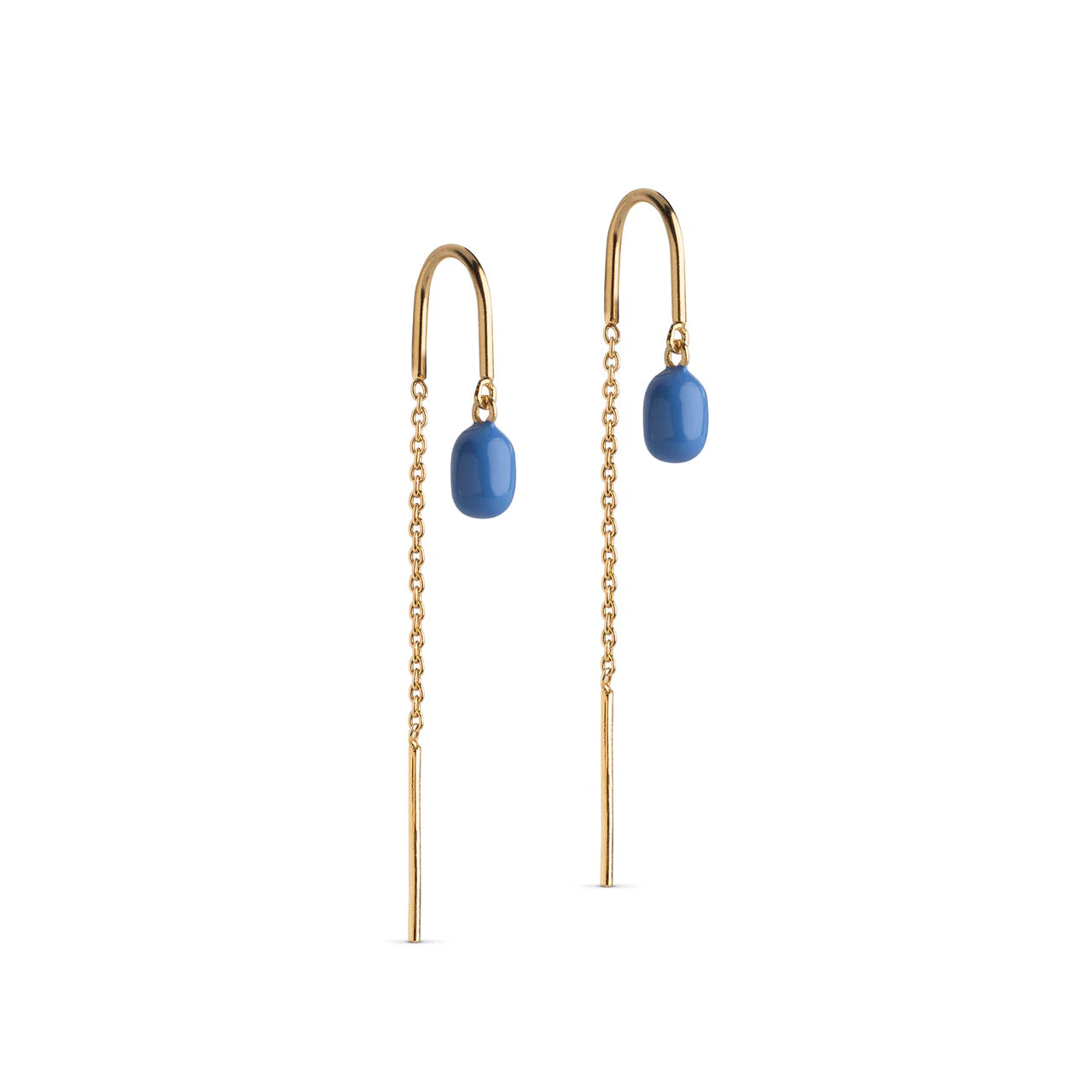 Enamel Eleanor øreringe Cornflower - E280GM
