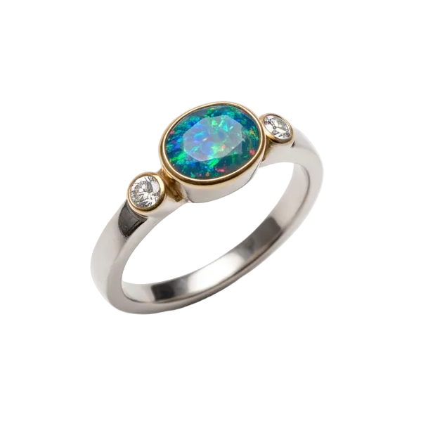 Opal ring - 15046OPD15