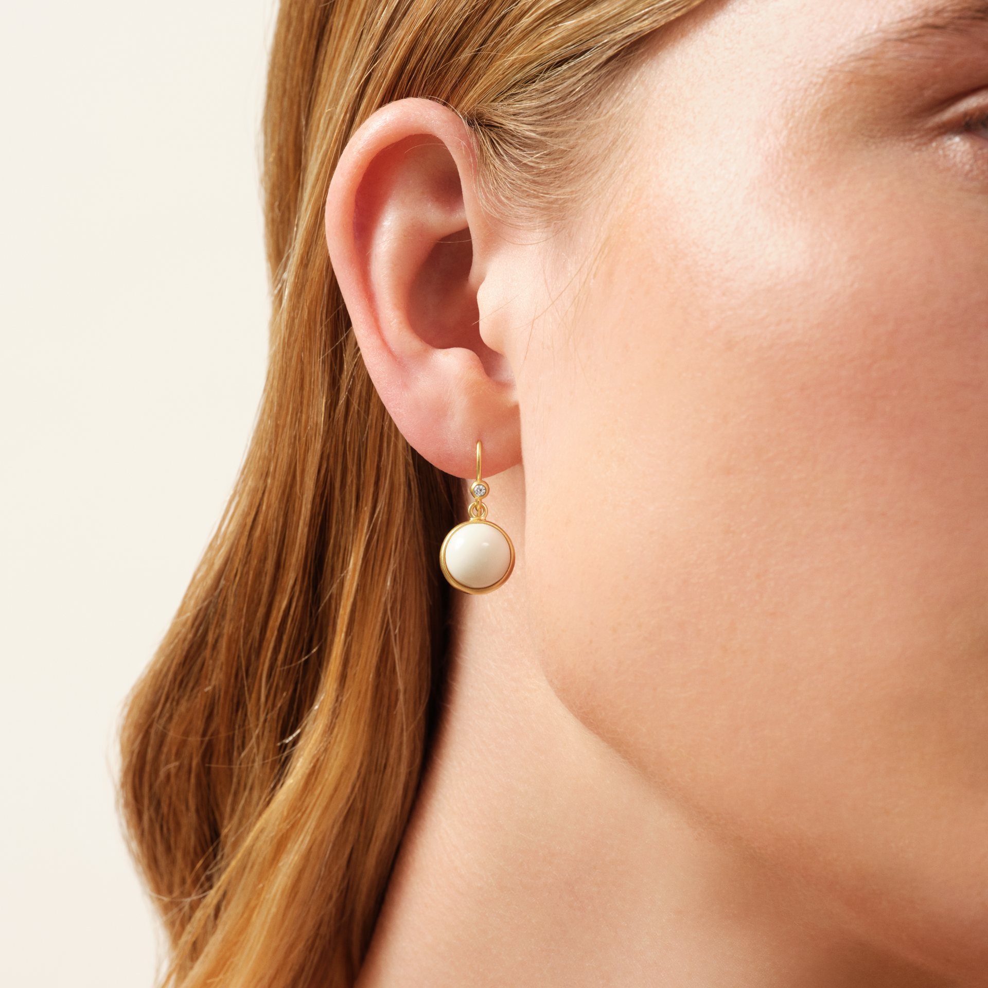 Julie Sandlau Ørering Ivory krystal - HKS181GD