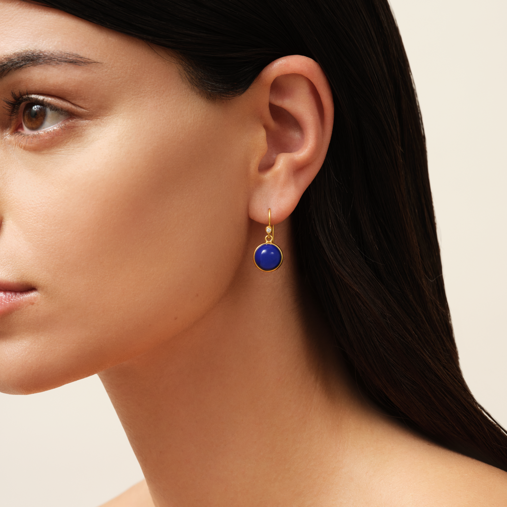 Julie Sandlau Ørering Lapis krystal - HKS181GD
