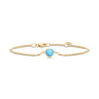 Julie Sandlau Armbånd turkis krystal - BR258GD