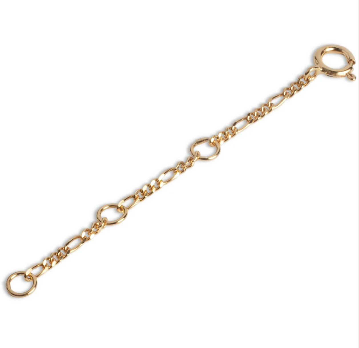 Enamel Extender Chain i forgyldt sterlingsølv - B100G