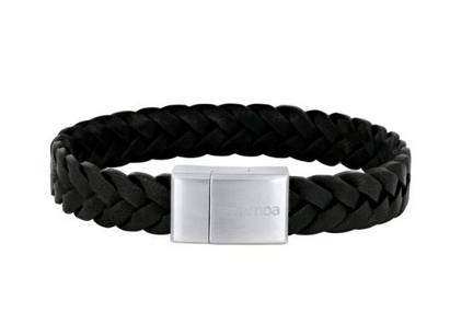 SON armbånd sort kalveskind 21cm  - 80970269121