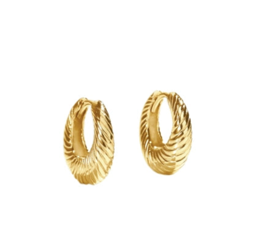Aqua Dulce Chunky line Hoops - 6034