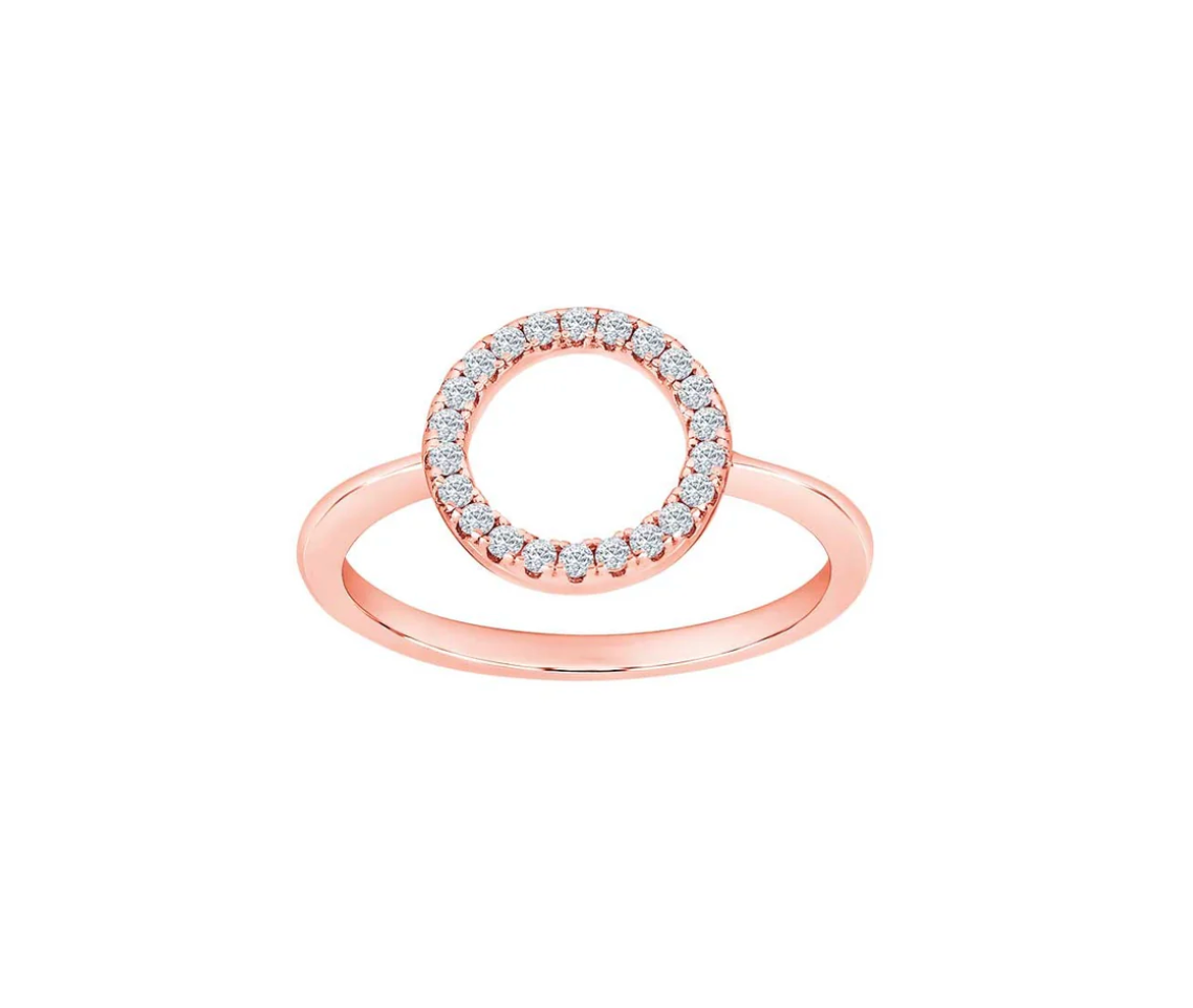 Cirkel ring med zirkonia 104503479