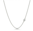 Vedhæng i hvidguld m. 0,03ct brillant - 36004D03