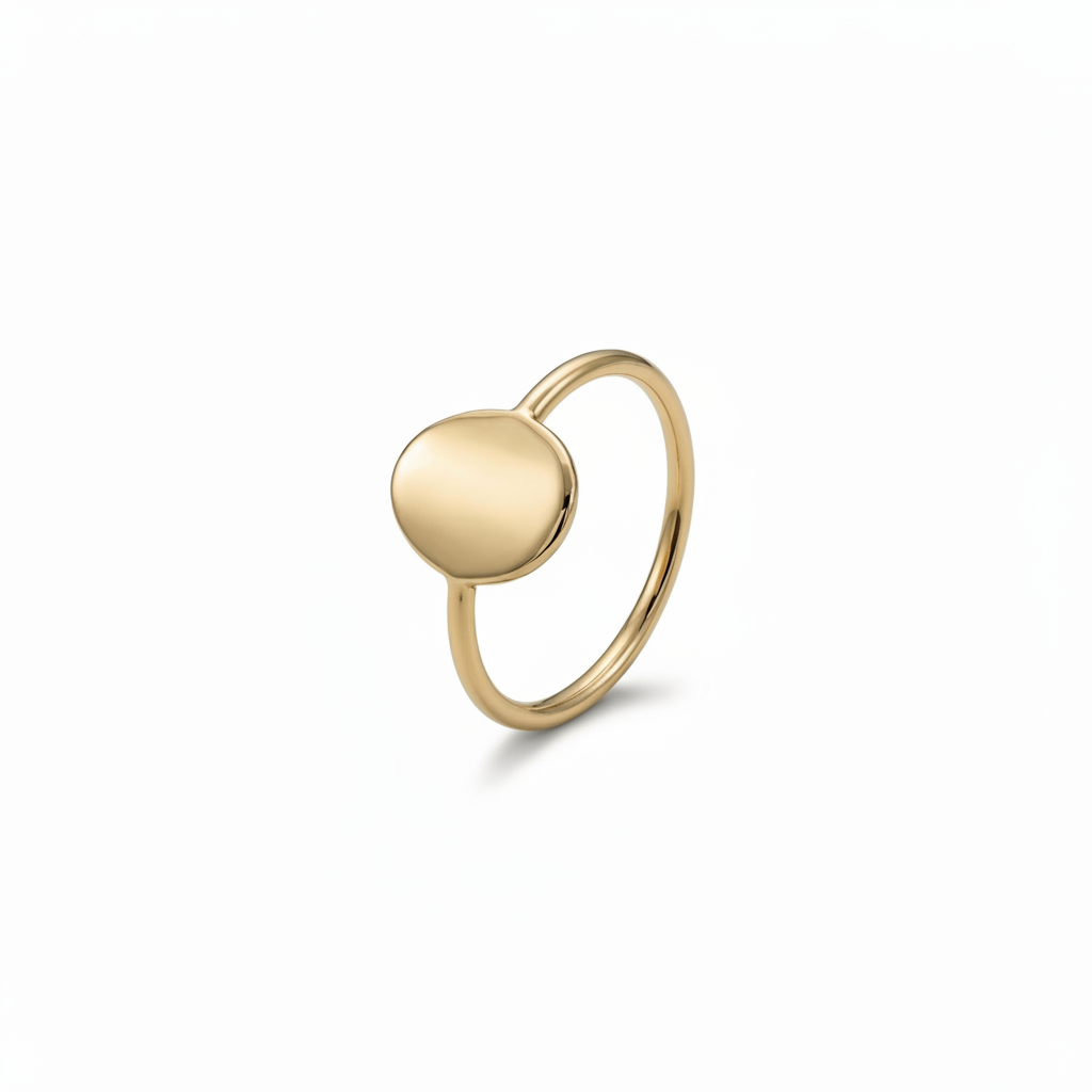 14kt Mini Signet ring - 15037