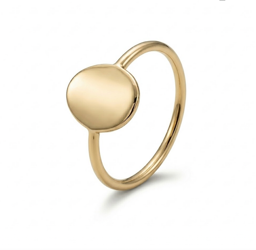 14kt Mini Signet ring - 15037