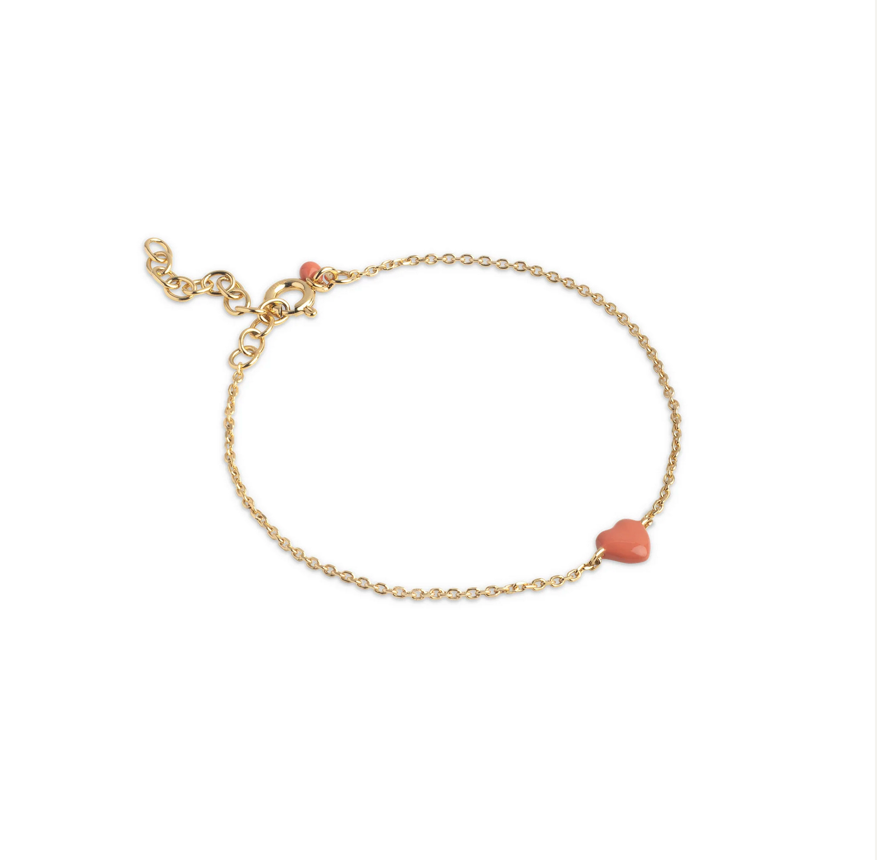 Enamel Amore armbånd Light coral - B141G