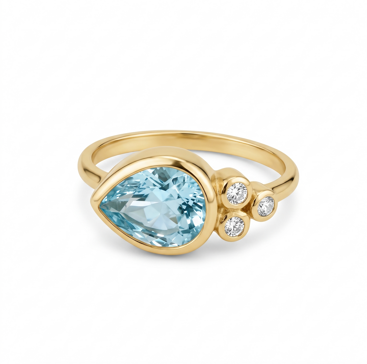 Karma Ring Dråbe lyseblå