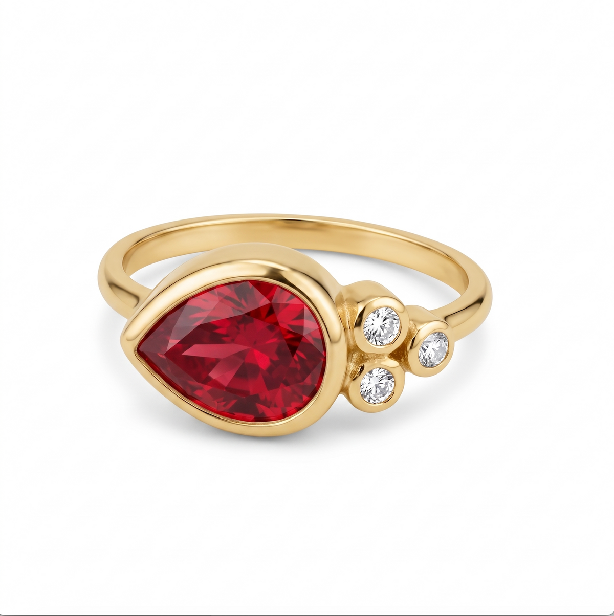 Karma Ring Dråbe rød
