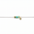 Lille unika armbånd m. chrysopras og turmalin - 59012CT1