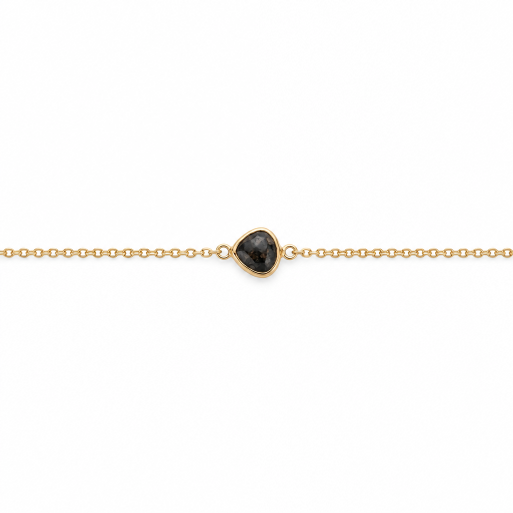 Armbånd 14kt  m. blå safir - AR140417SA