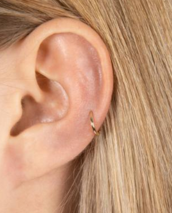 14kt. creol 1mm tråd - 30142090500