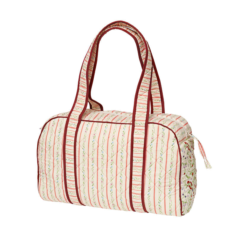 Suvi Quilted Taske Summer Stripes Peach - 4115