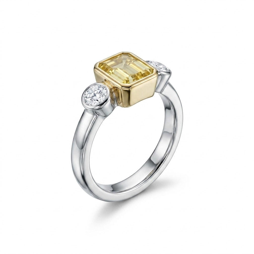 Gul beryl ring - 14046BED15