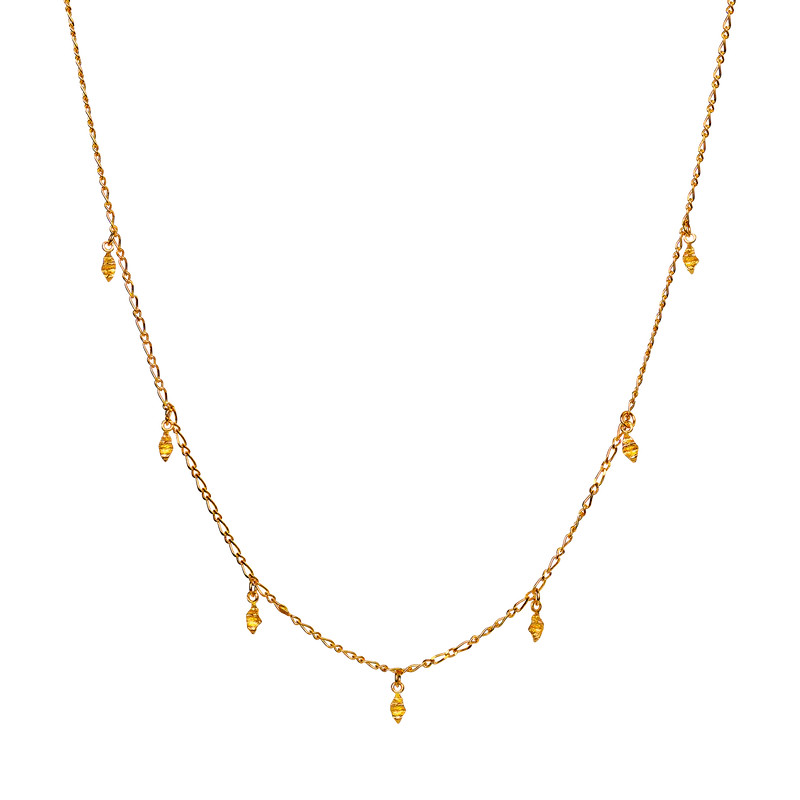 Maanesten Una forgyldt sølv halskæde - 2500A