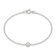 Armbånd i hvidguld m. 0,03ct brillant - 35004D03