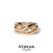 Athena guld ring med brillanter