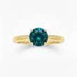 14kt diamant ring med lyseblå brillant - 15012D046
