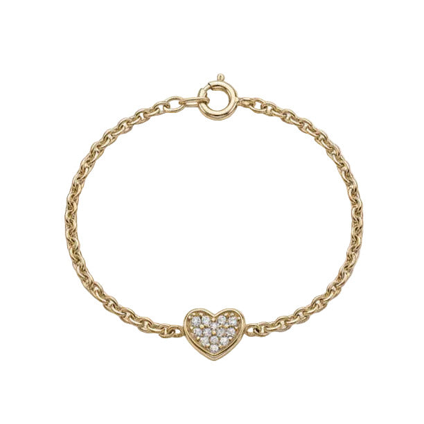 Hjerte armbånd 14 kt - AR1405017D10