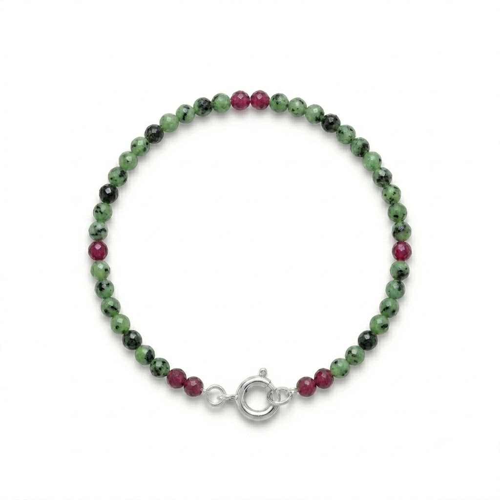 Rubin i zoisit armbånd - 59003RIZ