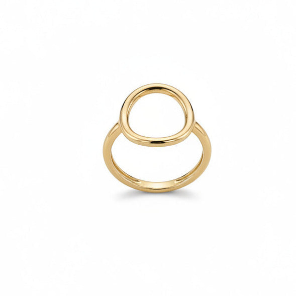 14 kt guld cirkelring - 15021