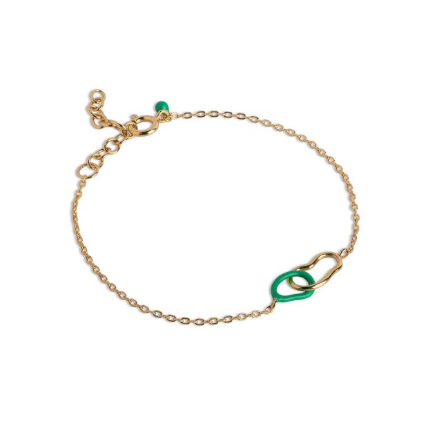 Enamel DB circle armbånd - B115GM