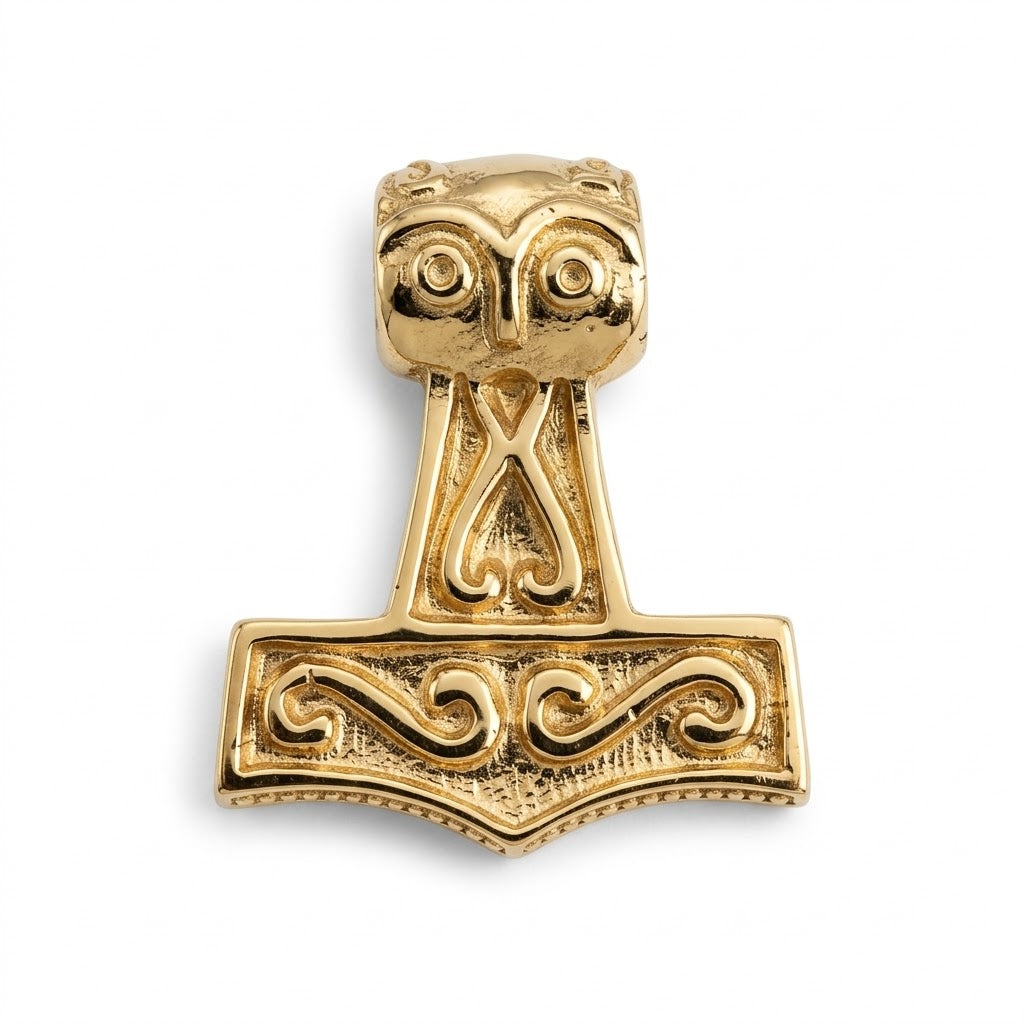 14 kt thors hammer vedhæng  - 450010
