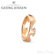 Georg Jensen Fusion ende ring i 18kt rosaguld med brillant kant - 20000625