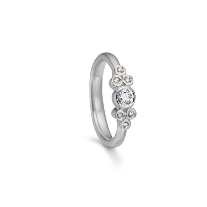 Glory diamant ring i 14 kt hvidguld m. 0,24ct brillanter - 16006D24