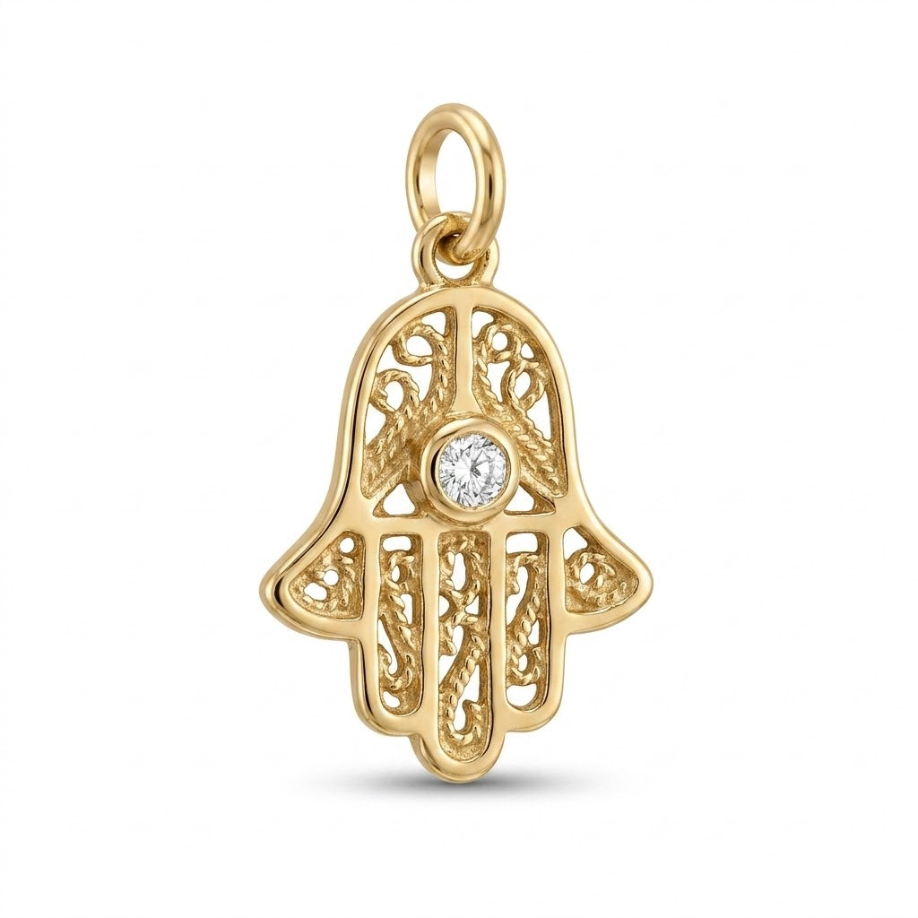 14 kt Hamsa hånd - 35013D03