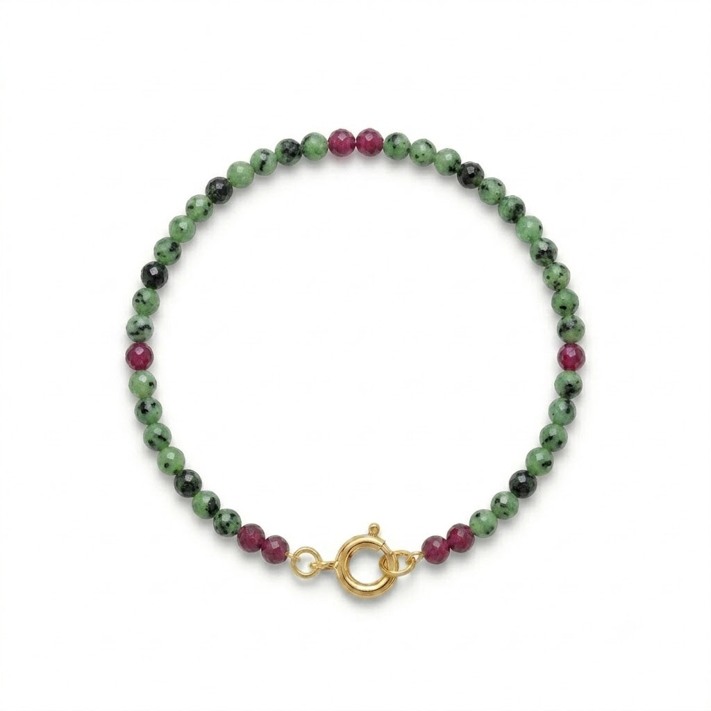 Rubin i zoisit armbånd - 59003RIZ