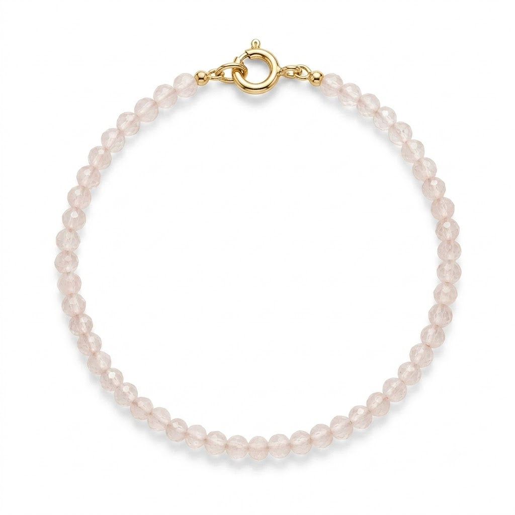Rosa kvarts armbånd - 59003RQ