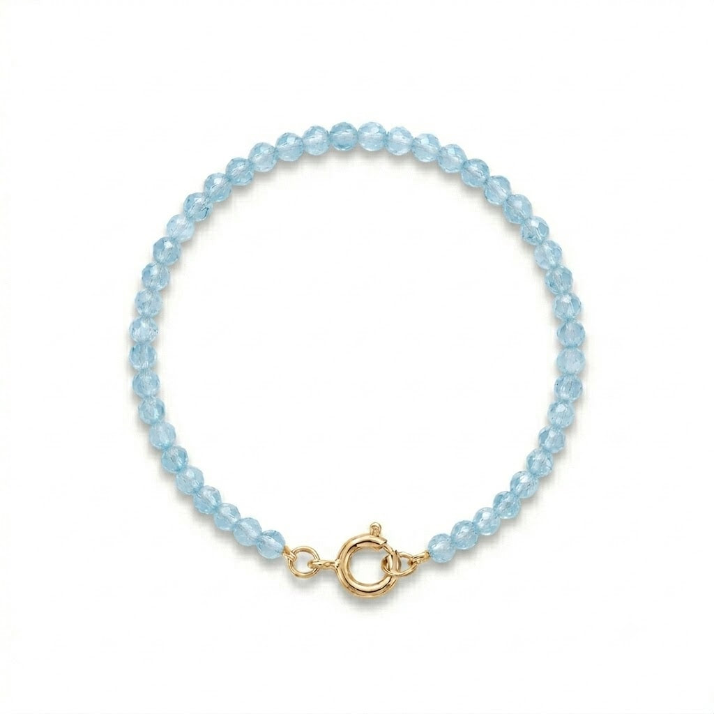 Blå topas armbånd - 59003BT