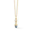 14kt safirvedhæng med diamant