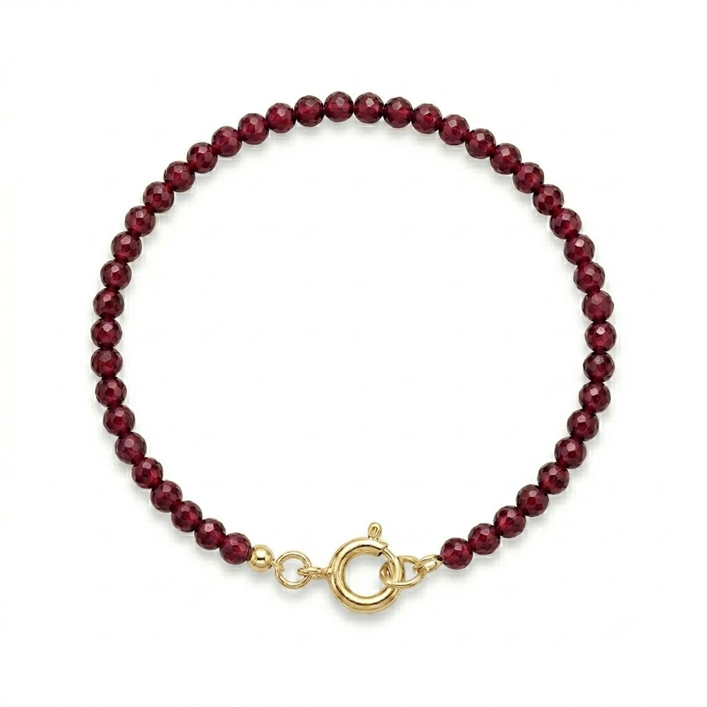 Mørk granat armbånd - 59003MG