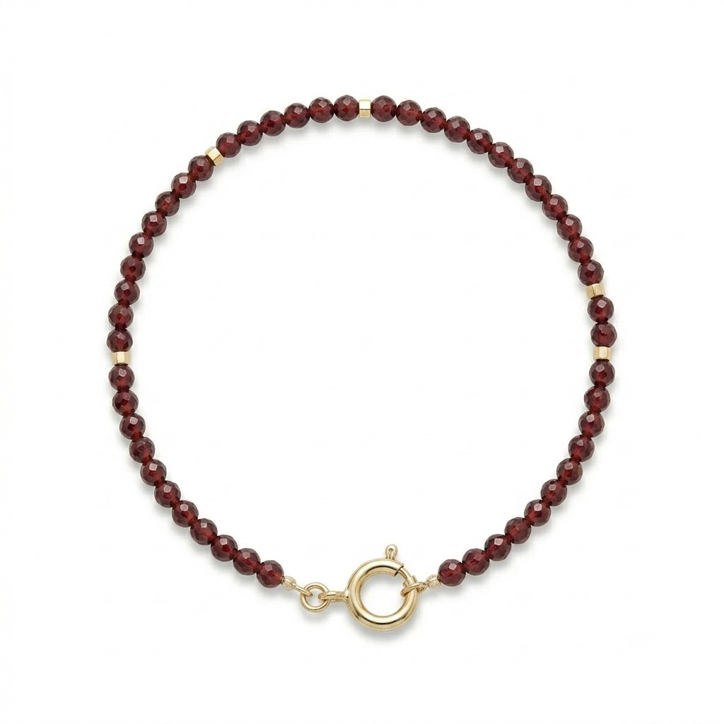 14 kt granat armbånd - 55003GA