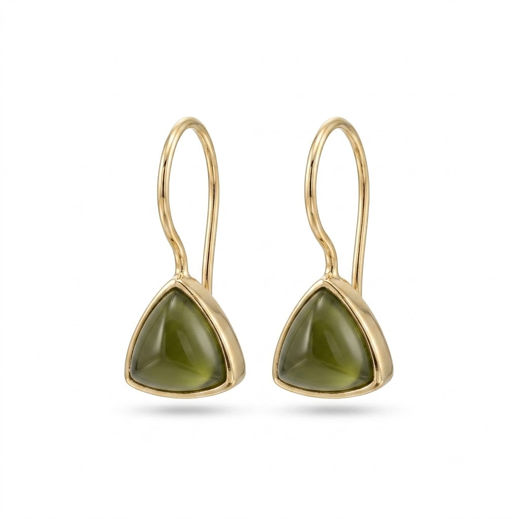 Athena ørehængere med peridot