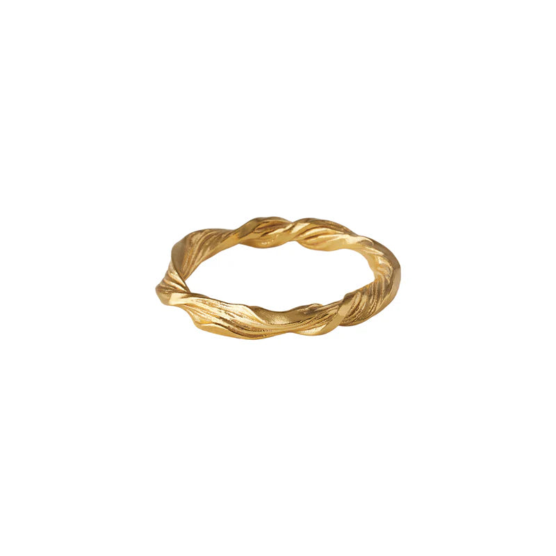 Pernille Corydon Dancing Wave ring forgyldt sølv - r-489-gp