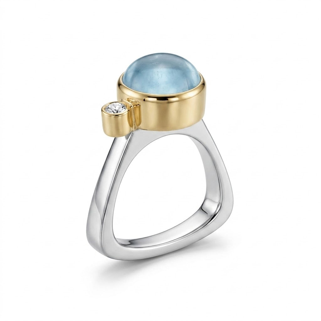 Akvamarin ring - 19023D10AQ